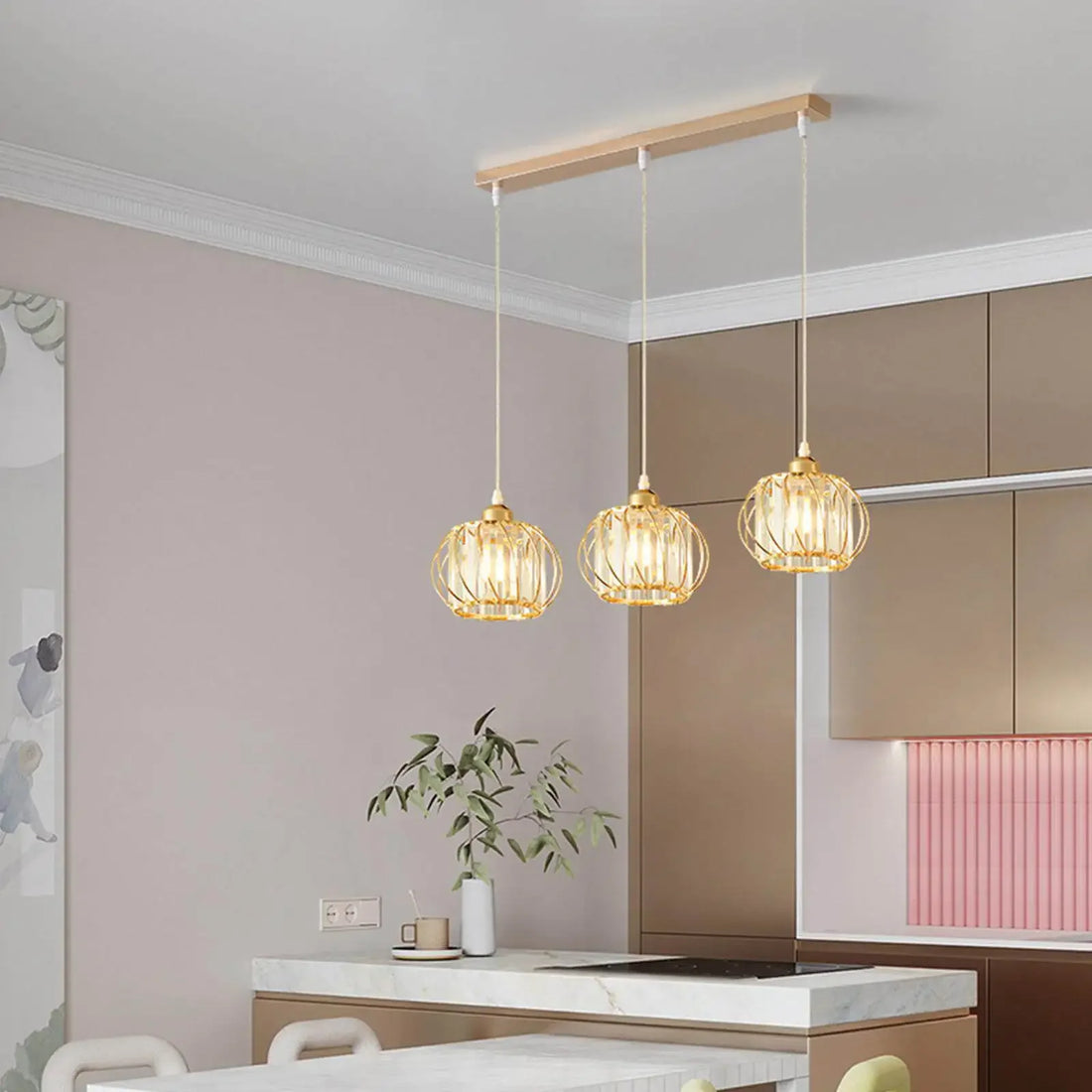 Modern crystal chandelier living room ceiling chandelier bedroom ceiling lamp hallway porch chandelier balcony foyer lighting