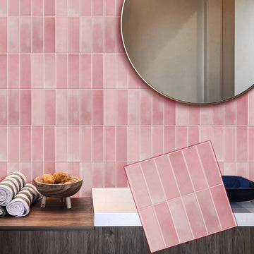 Peel and Stick Wall Tile Stickers Strong Adhesive Wallpaper DIY for Kitchen &Bathroom Backsplash Bathroom RVs Decoration