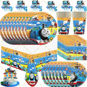 The Train T&Thomas Birthday Party Decoration Thomas Friend Party Supplies Plate Cup Toppers Balloon Baby Shower Kid Favor Gift