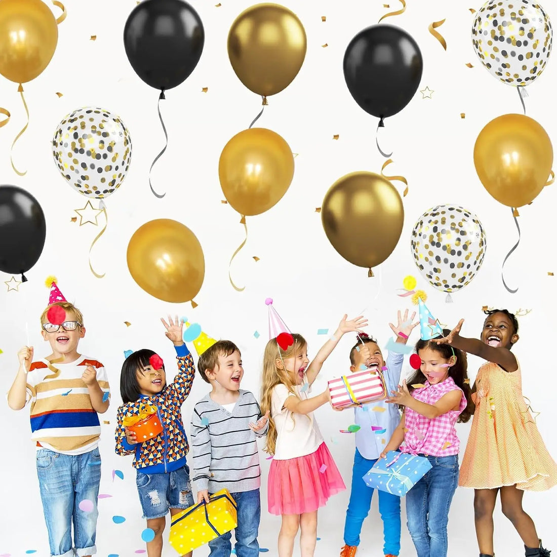 180/15pcs Latex Balloons Shiny Sequin Black Gold Inflatable Balloon for Wedding Party Birthday Christmas Home Decor Supplies
