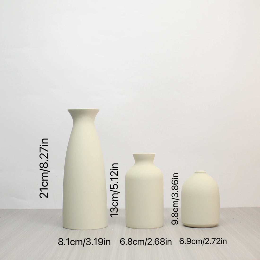 Vase Set-3, Modern Vintage Vase Decoration Living Room Bedroom or Office, Small Vase Vase Pampas Grass Dried Flower Table Decor