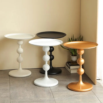 Nordic Coffee Table Modern Balcony Small Round Table Living Room Sofa Storage Rack Bedroom Bedside Desk Furniture Decoration