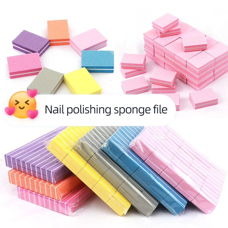 Professional Mini Nail Art buffer Sandpaper Manicure Care File Sanding Polishing Nails File Grinding Equipment Tool