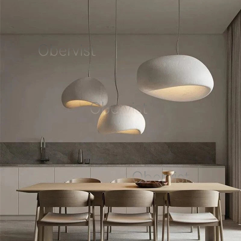 Japanese Wabi Sabi Chandelier Modern LED Pendant Light For Dining Living Room Bedroom Bar Designer Homestay E27 Hanghing Lamp