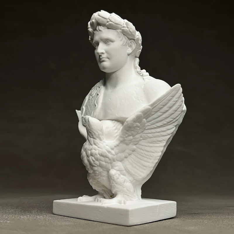 Modern Napoleon Bust Sculpture Model Bookshelf Wine Cabinet Decorative Art Figure Sculpture Crafts Interior Aesthetic Decoration