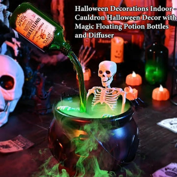 Party Supplies Decor Festivals Accessories Halloween Dark Wizard Bowl Magic Floating Bottle Diffuser Indoor Home Bar Ghost Props