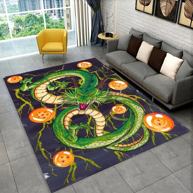 Cartoon D-Dragon Ball Anime Game Carpet Rug for Playroom Bedroom Living Room Sofa Home Decor,kid Area Rug Non-slip Floor Mat