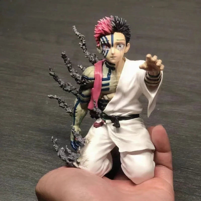 Spot "Ghost Slayer" Agasa White Pillar Animation Character Model Doll, Action Statue PVC Material, Peripheral Desktop Decoratio