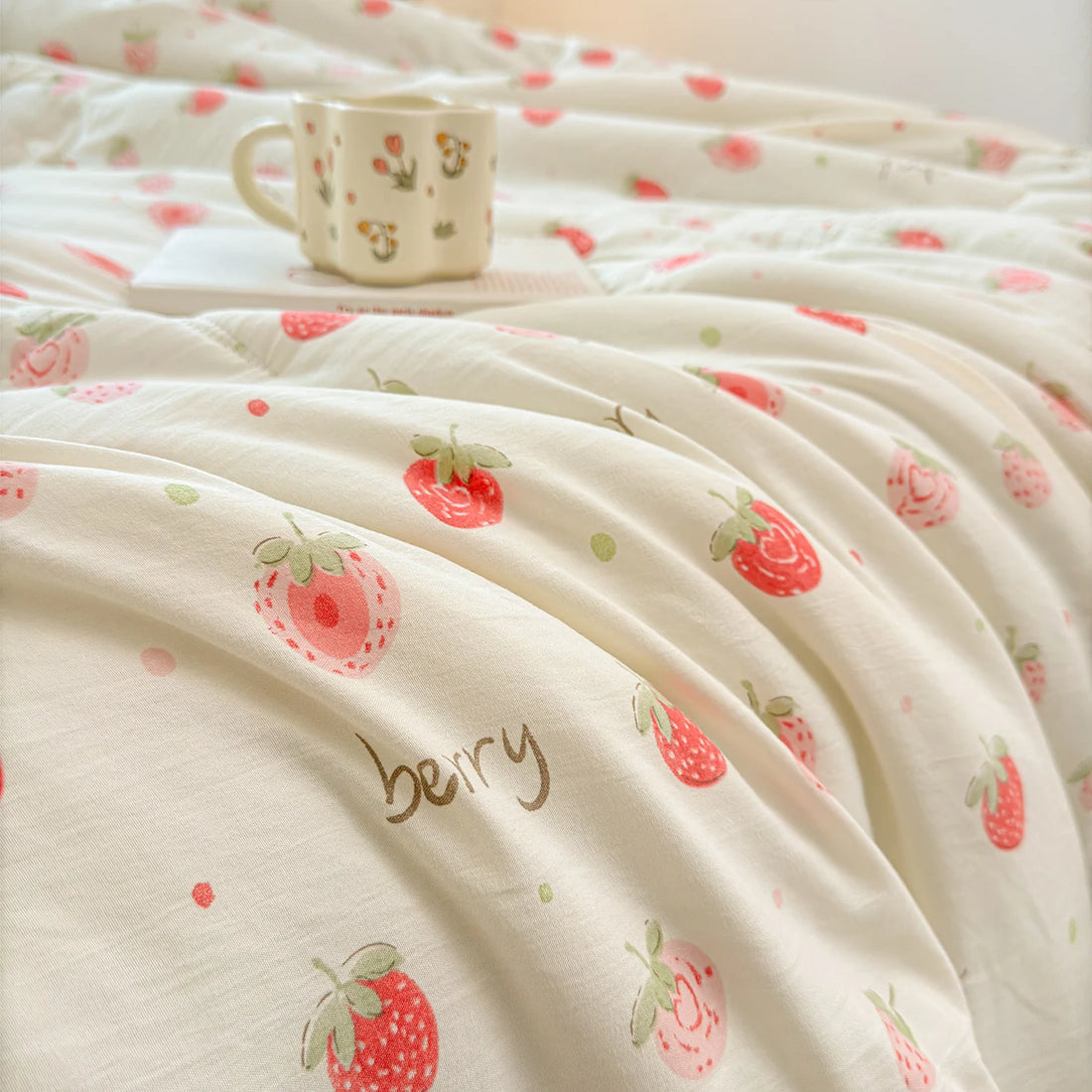 Xinjiang Cotton Summer Quilt 2026 New  Print Hand Stitched Edge Lingxiang Fragrant Soft Breathable Air Conditioner Quilt