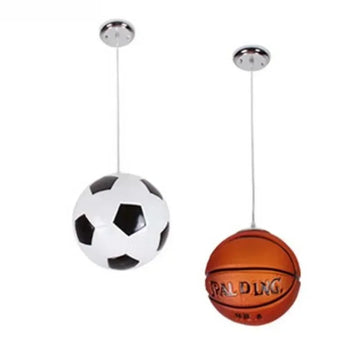 Children Bedroom Chandelier Modern Simple Walkway Creative Personality Football Glass Lamps Boys Girls Room Decorative Lights