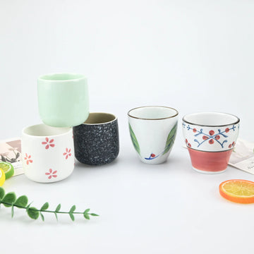 1pcs Japanese style 120ml tea cup, specialty coffee cup, matcha cup, retro ceramic water cup