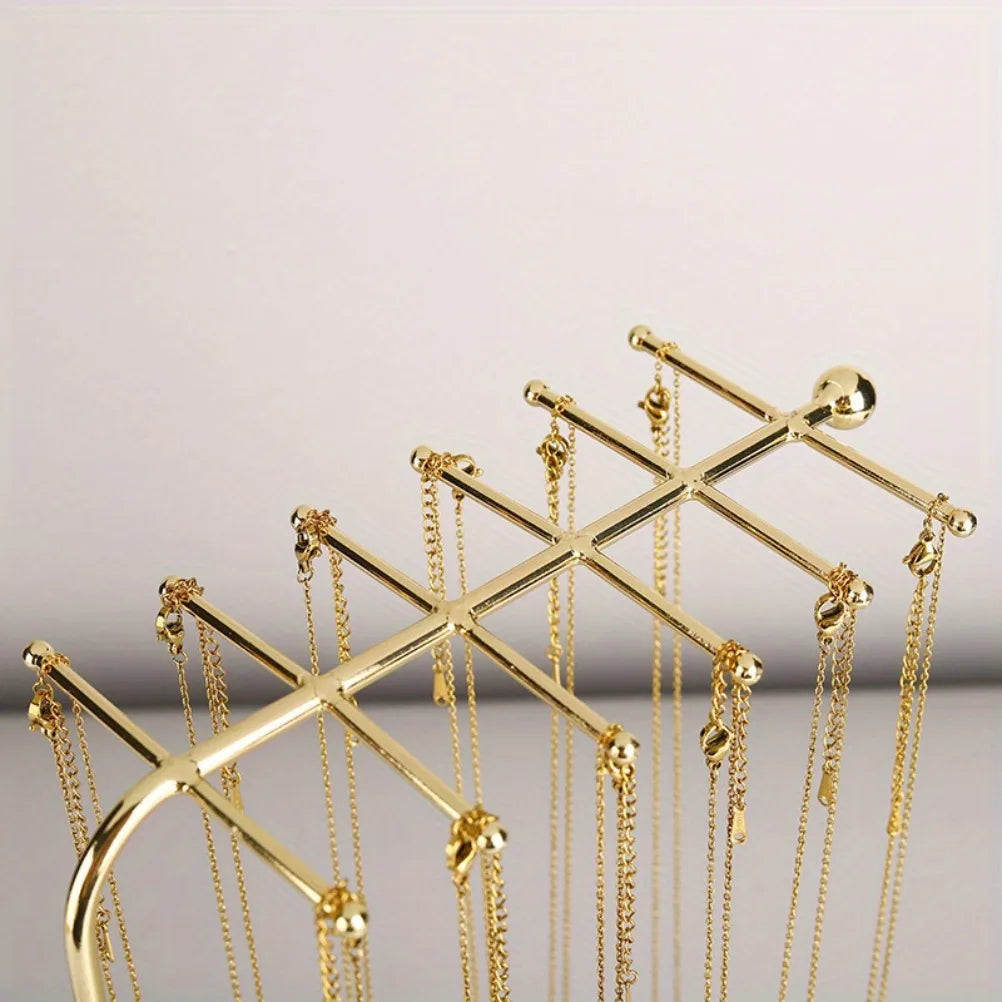Minimalism Necklace Display Rack Ironwork Necklace Jewelry Shelf Storage Suspension Bracelet Organizer Pendant  Shelves