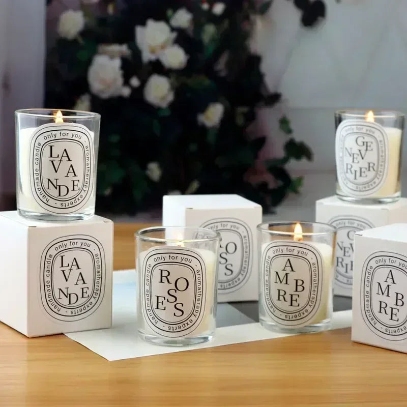 Transparent Romantic Aromatherapy Candle Lamp Gift Aromatherapy Candle Guest Gift Candle Wedding Candle Candle Jar