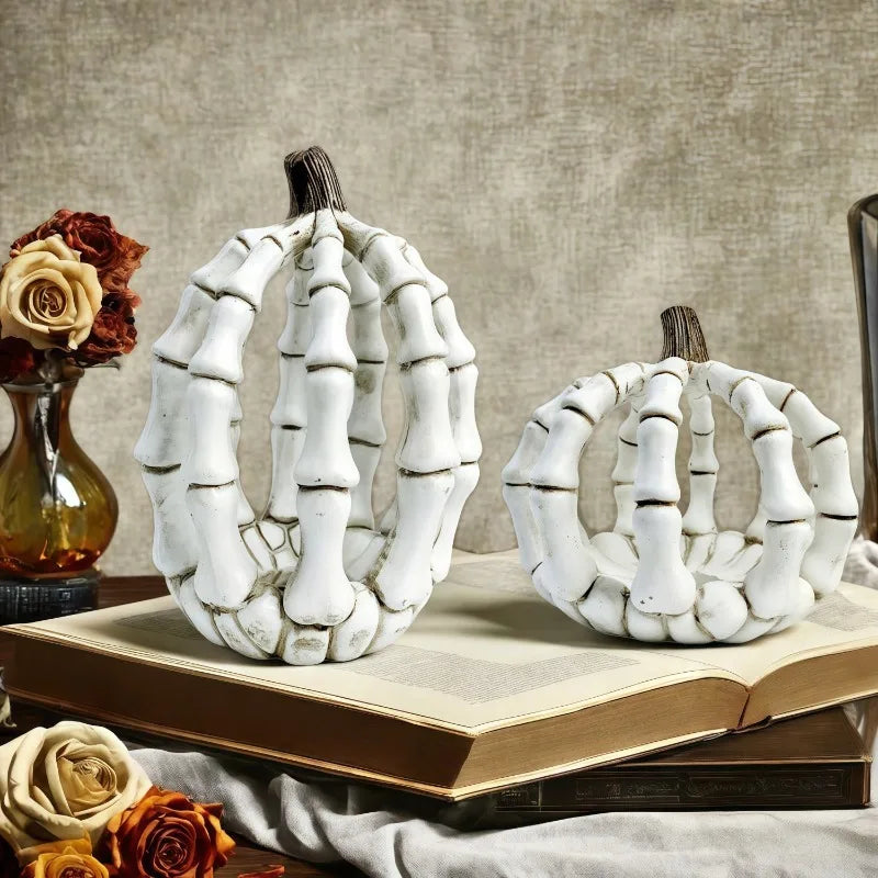 Halloween Skeleton Pumpkin Ornament Resin Crafts Home Festival Atmosphere Desktop Decoration Funny Gifts