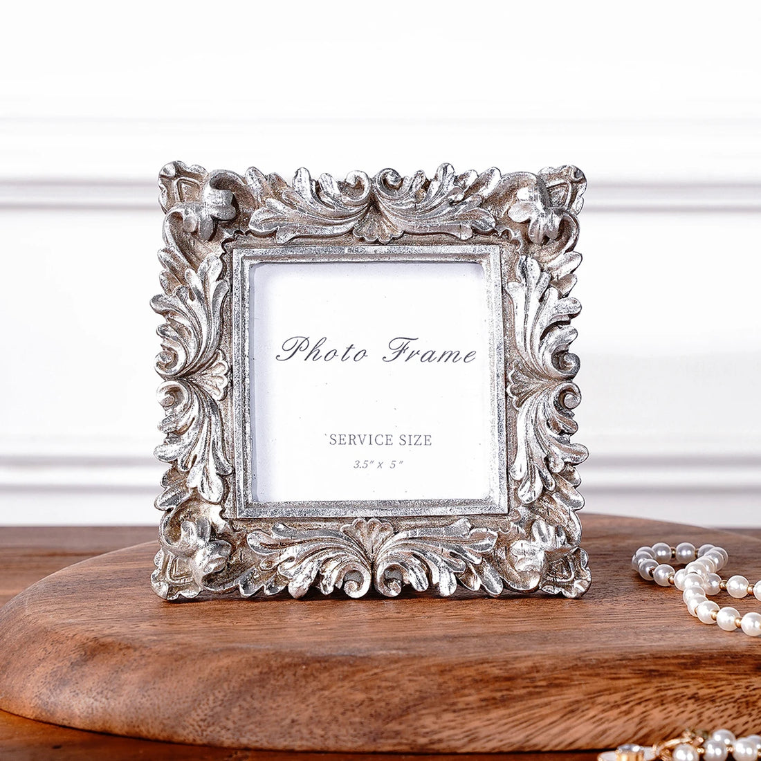 1PC, Chrysanthemum pattern resin photo frame, suitable for home photo decoration and shooting photography channel