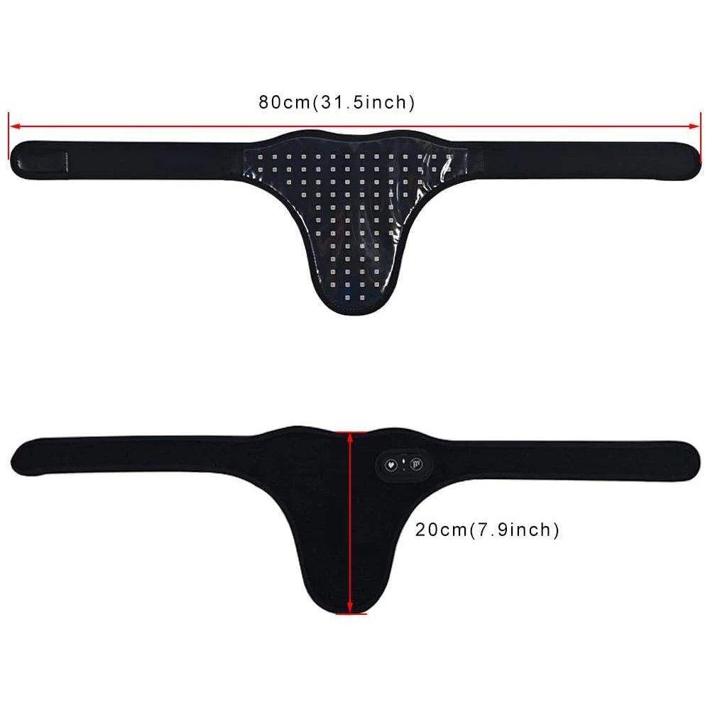 Led Red Light Therapy for Men Prostate Therapy Device 660nm&850nm Physical Infrared Therapy Wrap Belt for Pain Relief