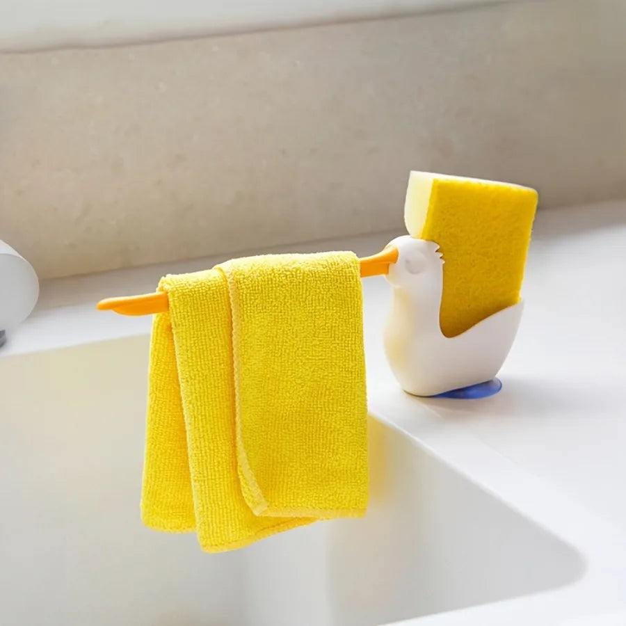 Rotating Suction Cup Sponge Holder Adjustable Sink Drain Box Kitchen Bathroom Storage Countertop Storage Supplies Accessories