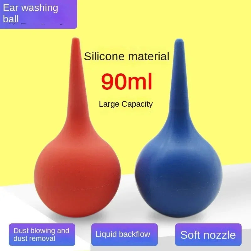 Ear Wax Removal Irrigation Cleaning Kit Ear Syringe Bulb Air Blower Pump Dust Cleaner Earwax Remover Rubber For Adult Kid