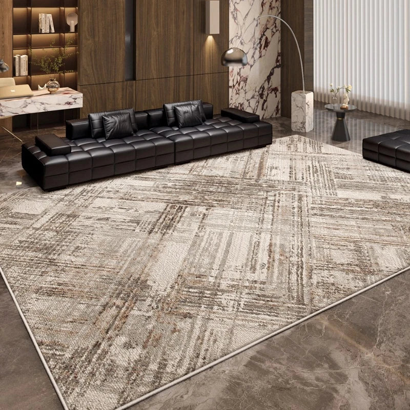 Italian Minimalist Style Bedroom Decor Carpet Luxury Large Area Rugs for Living Room Retro Brown Lounge Rug Home Thick Floor Mat