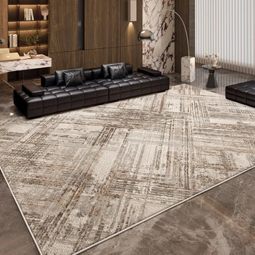 Italian Minimalist Style Bedroom Decor Carpet Luxury Large Area Rugs for Living Room Retro Brown Lounge Rug Home Thick Floor Mat