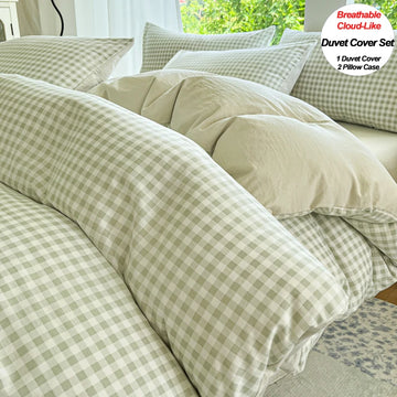 Ultra Soft Luxury Bedding Set - 3 Piece, Duvet Cover Set with Pillowcases, Hotel Quality Cozy and Breathable for All Season