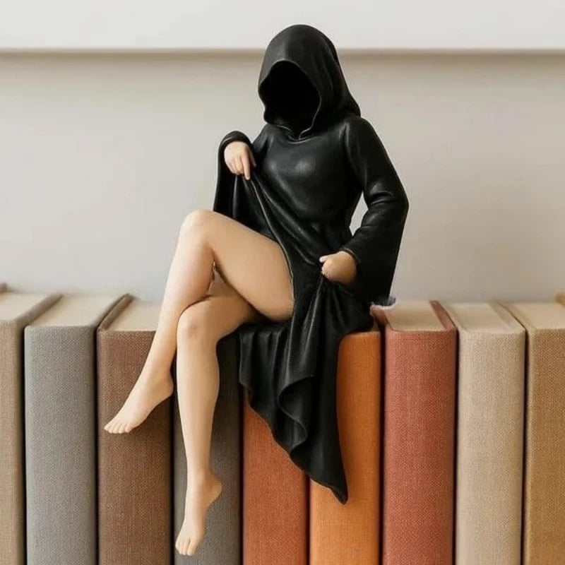 New Mysterious Statue Gothic Style Mysterious Sculpture Garden and Bookshelf Decoration Pla Material Home Decor Ornaments