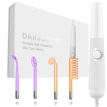 Darsonval High Frequency Facial Machine Skin Therapy With 4 Combination Neon Argon Wands  Remove Wrinkles Acne Beauty Facial