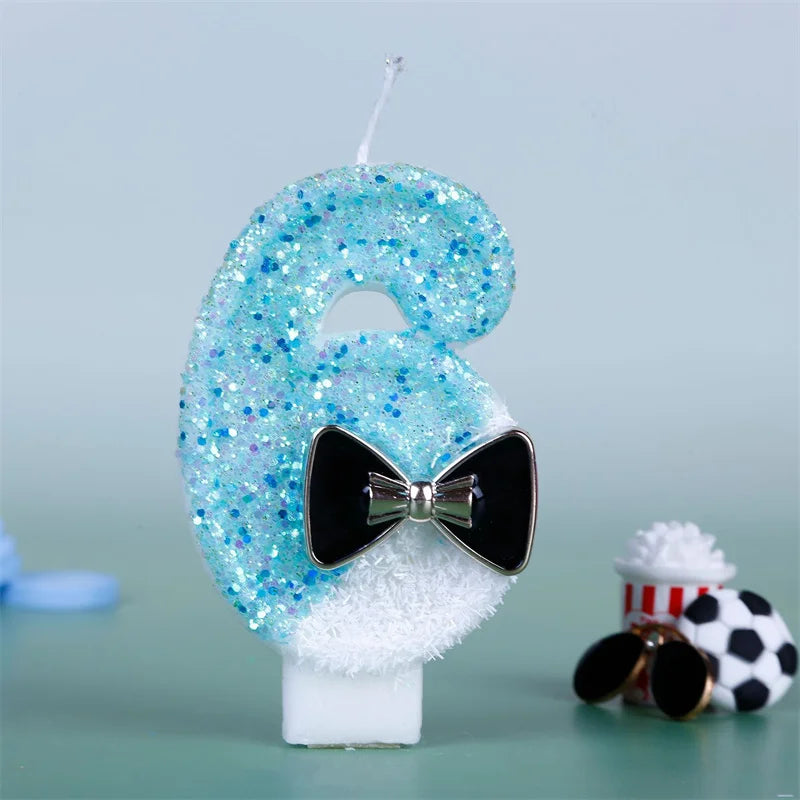 Blue Birthday Candle Numbers Decorative Wedding Reminders Stitch White Candle Party Supplies Candles Wholesale 1 Year Baby