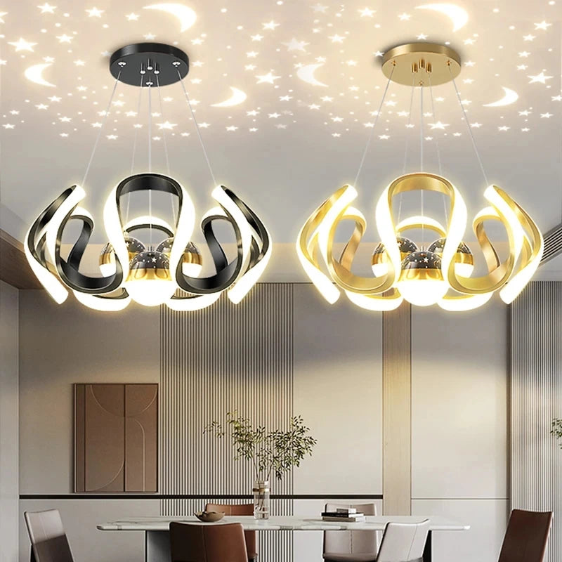 LED pendant light, modern Nordic luxury restaurant, living room, dining table pendant light, bar energy-saving pendant light