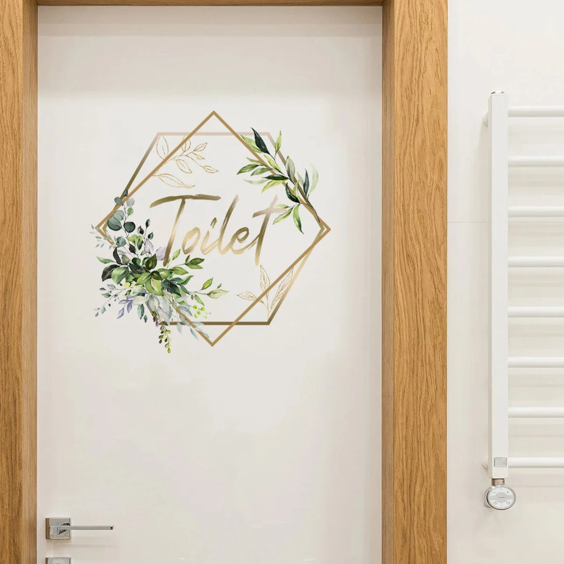 Flowers Men and Women WC Wall Sticker for Bathroom Decoration Vinyl Home Decals Waterproof Poster Door Stickers Toilet Sign
