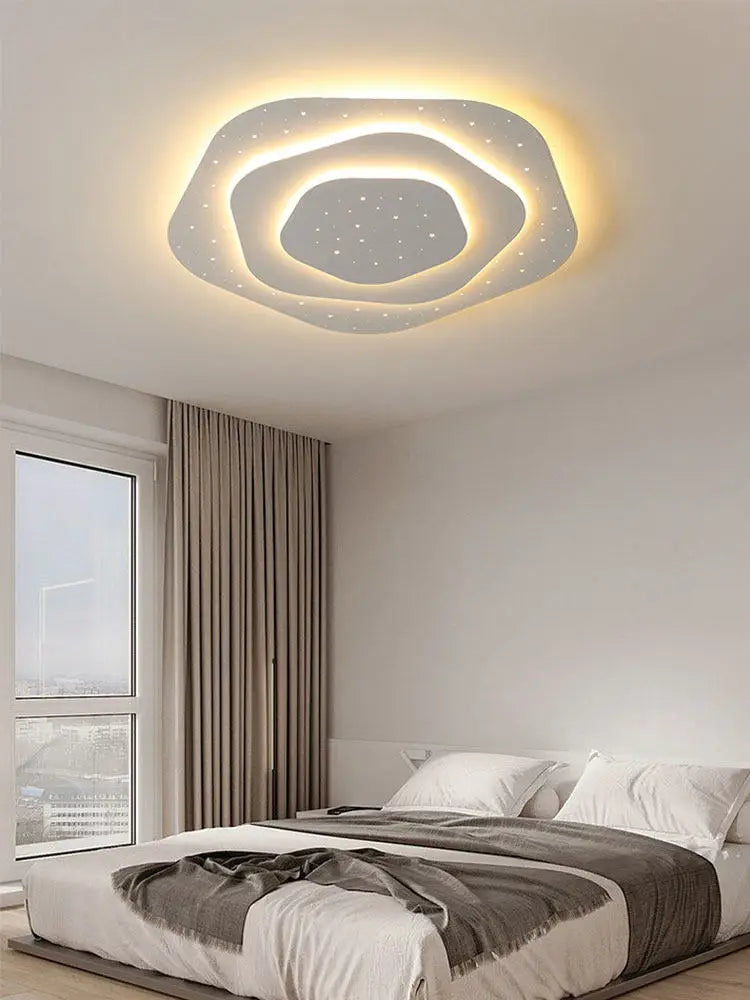 Creative Starry Sky Ceiling Light Modern Simple Ultra Thin Bedroom LED Ceiling Chandelier Home Decor Dining Living Room Fixtures
