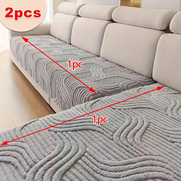 2pcs/ set Velvet Sofa Cover L-shaped Couch Protector Covers Autumn Winter Velvet Sofa Throw Blanket Pet Friendly