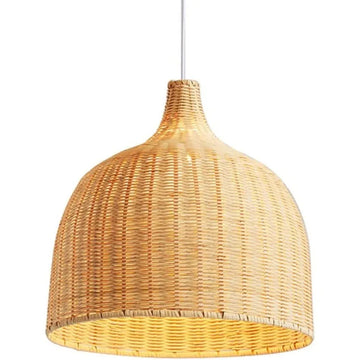 26/35/45/60cm Natural Bamboo Handmade Pendant Light Boho Rustic Ceiling Pendant Lamp Farmhouse Light Fixture Southeast Asian E27
