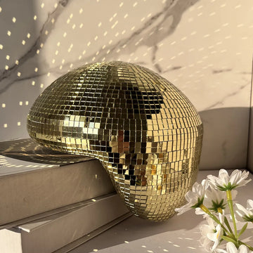 Mirror Disco Ball  Reflection Glass Ball Indoor Home Party Decoration Funny Disco Table Ornament Holiday Birthday Halloween Gift