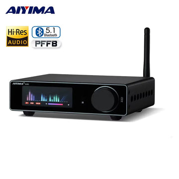 AIYIMA A80 TPA3255 Bluetooth Amplifier PFFB With DAC Electronic UV Meter Power 300WX2 Hi-Res HiFi Home Digital Amp TRS RCA Input