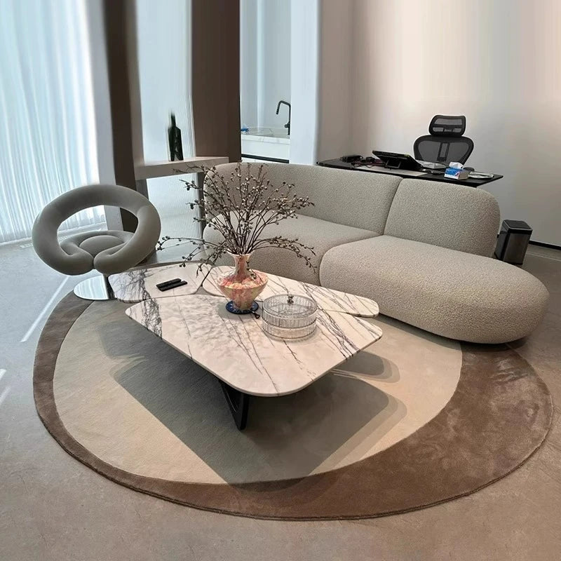 Modern Style Living Room Decoration Carpet Fluffy Soft Lounge Floor Mat Thick Plush Study Rug Irregular Shapes Rugs for Bedroom