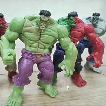 Avengers Hulk Variant Action Figures 4 Pack Green Red Gray Compound Collectible Model Dolls Superhero Statue Boys Birthday Gif