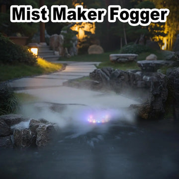 Mini Led Mist Maker Fogger Halloween Party Machine In Aquarium Fog For pumpkin Light Water Device Ultrasonic Indoor Outdoor Pond