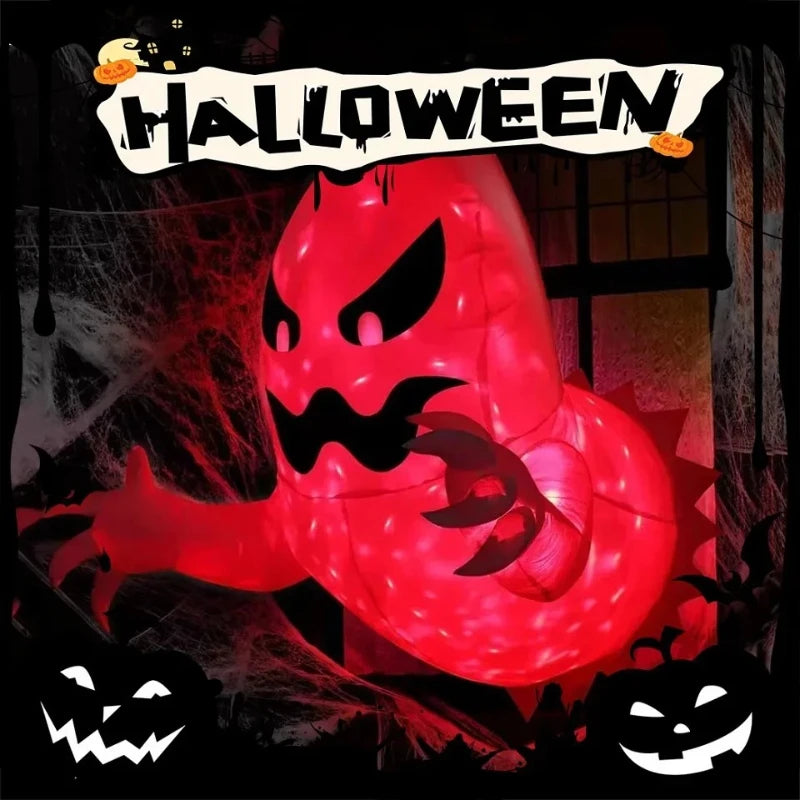 Spooky Halloween Inflatable White Ghost Outdoor Decoration Light Up Scary Decor for Garden Party Indoor Yard unique Party