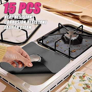 5/15PCS Dirt-resistant Heat Resistant Non-stick Protective Gas Stove Pad Non-stick Reusable Scratch Protector Pads