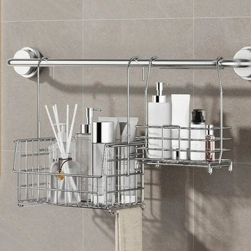 Detachable Stainless Steel Bathroom Shelf Wall Mounted Storage Rack Shampoo Shower Gel Bathroom Organizers Bathroom Accessories