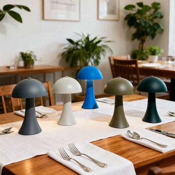 Rechargeable New LED Table Lamp Retro Mushroom Touch Sensor Bedside Lamp For Home Bedroom Restaurant Bar Decor Light