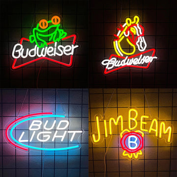 Beer Neon Sign for Wall Decor,Led Neon Light Beer Light up Sign for Man Cave Bedroom Bar Pub Bistro Shop Party Wall Art Decor