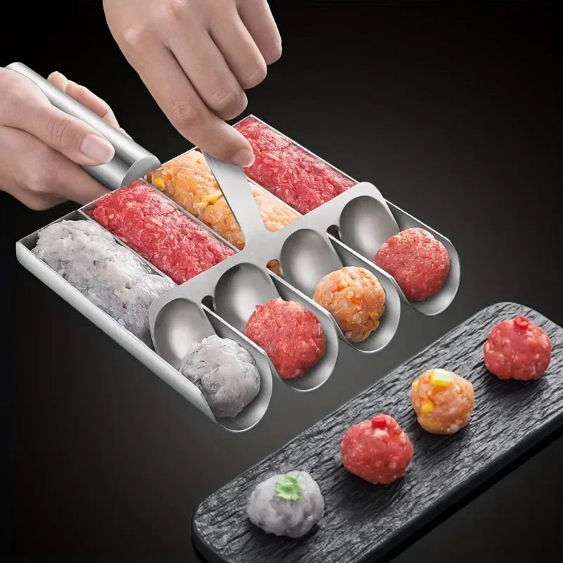 Manual Meatball Spoon Effortless Fish Balls Easy-Release Non-Stick Meatball Maker Set -Ideal Kitchen Gadgets Cooking Accessories