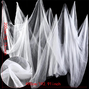Halloween Decoration White/ Black Gauze Artificial Spider Web For Haunted House Decor DIY Creepy Cloth Home Decor Party Props