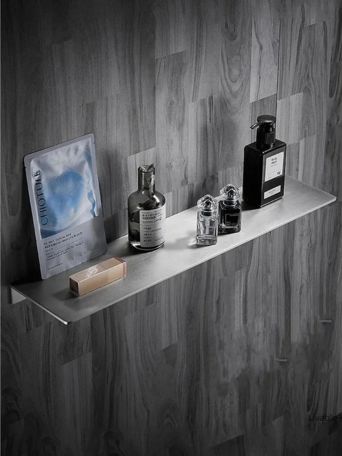 Light Luxury Bathroom Storage Rack Brushed Chrome Shower Rack Corner Shelf  304 Stainless Steel Multifunctional Bathroom Shelf
