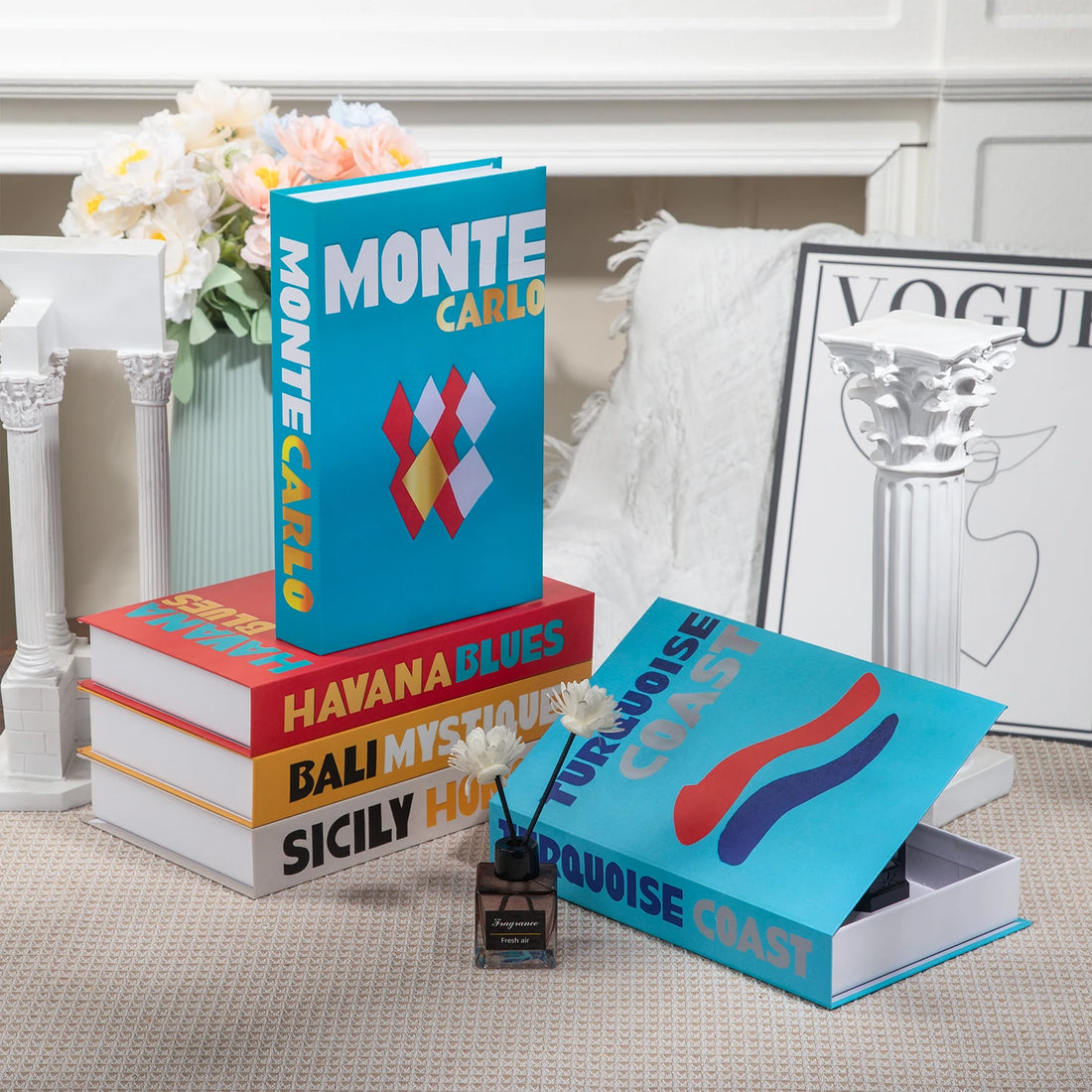 New Luxury Fake Books Home Decoration Remote Control Storage Box Coffee Table Living Room Fashion Home Decoration Accessories