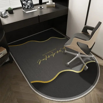 VIKAMA Study Swivel Chair Carpet Anti-Slip And Wear-Resistant Floor Protection Mat Office Computer Chair Bedroom Rug Home Decor