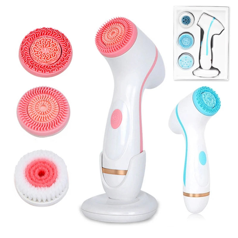 NEW Cleansing Brush Sonic Nu Face Rotating Cleansing Brush Galvanica Facial Spa System Can Deeply Clean and Remove Blackheads