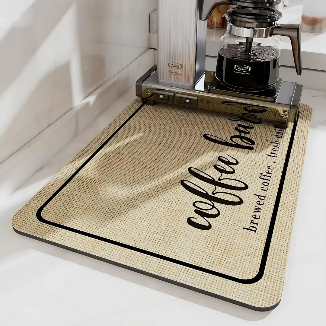 Large Kitchen Super Absorbent Coffee Mat Dish Draining Mat Drying Mat Quick Dry Bathroom Drain Pad Kitchen Faucet Placemat